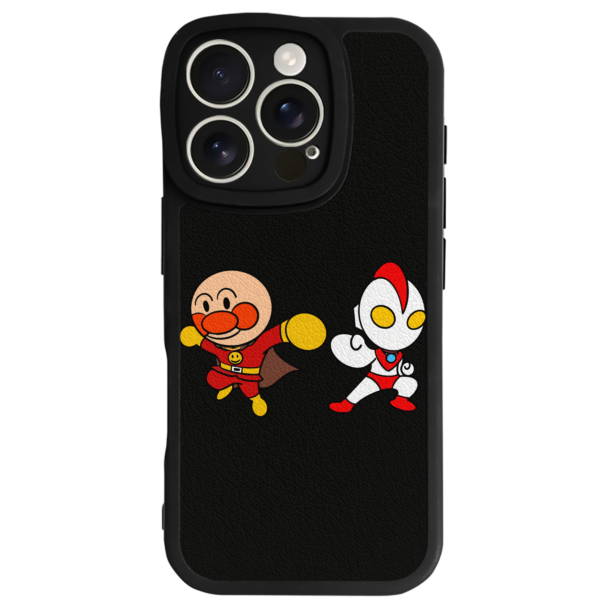 （画像用） アンパンマン Anpanman 【iPhone 16シリーズ対応】シリコンスマホケース（レザー調） 材質：シリコン